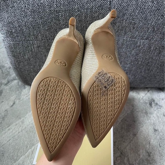 Michael kors gold glitter pump heels - Picture 7 of 8